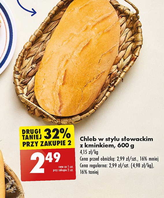 Chleb w stylu słowackim z kminkiem promocja