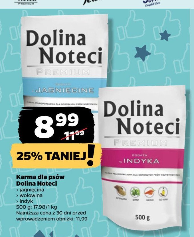 Karma dla psa bogata w indyka Dolina noteci promocja