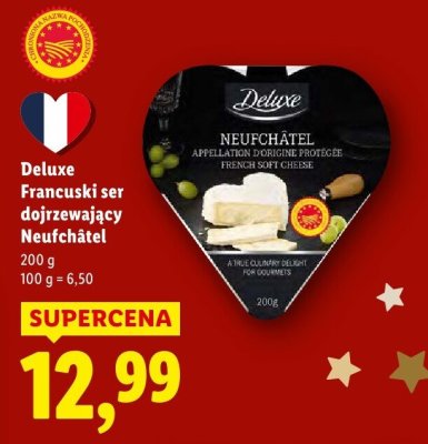 Ser francuski dojrzewający Neufchâtel promocja w Lidl