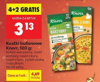 Kostki bulionowe: bulion warzywny promocja w Biedronka