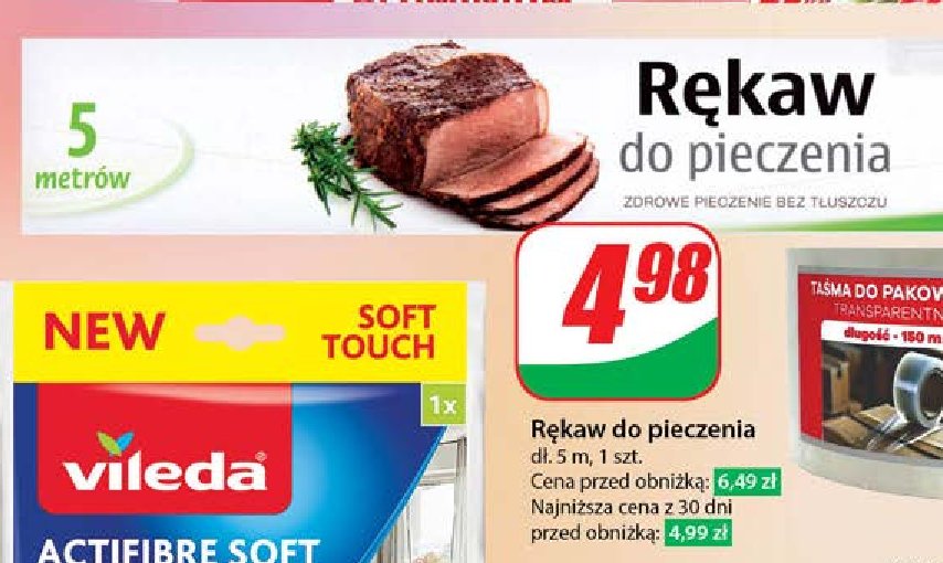 Rękaw do pieczenia 5 m promocja w Dino