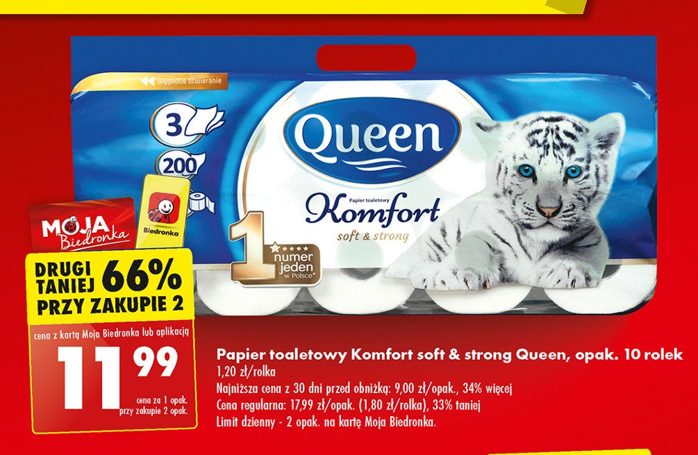 Papier toaletowy comfort Queen promocja
