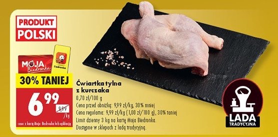 Ćwiartka tylna z kurczaka promocja