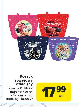 Koszyk rowerowy dziecięcy promocja w Carrefour