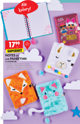 Notes a5 z cekinami promocja