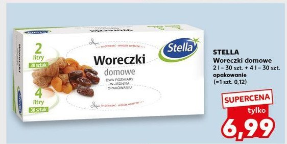 Woreczki domowe 2 l + 4 l Stella promocja