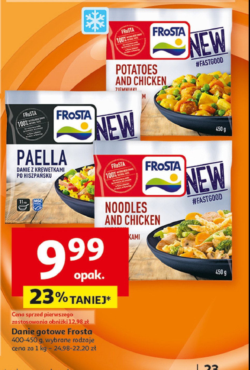 Noodles & chicken Frosta promocja