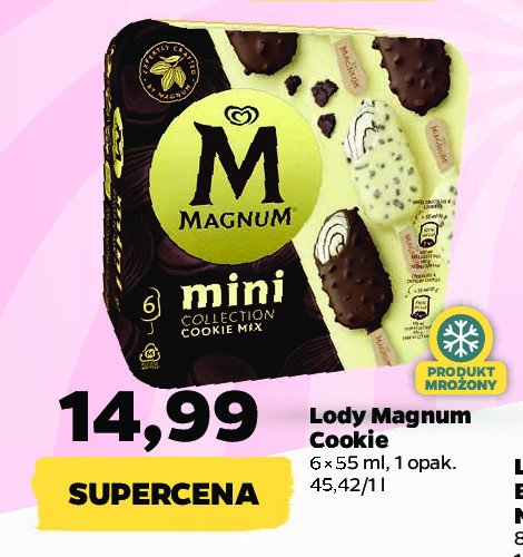 Lody mini cookie mix Algida magnum promocja