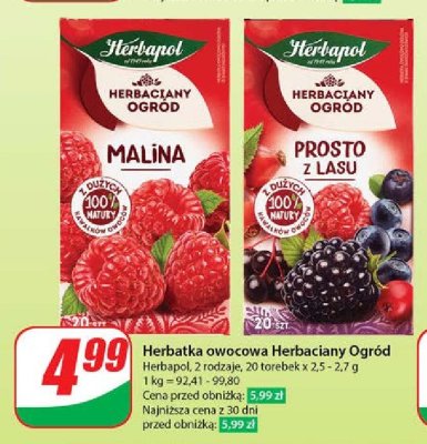 Herbata malina Herbapol herbaciany ogr贸d promocja