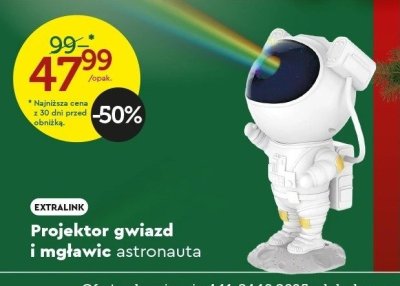 Projektor gwiazd i mgławic astronauta promocja w Biedronka