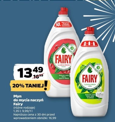 Płyn do mycia naczyń  promocja w Netto
