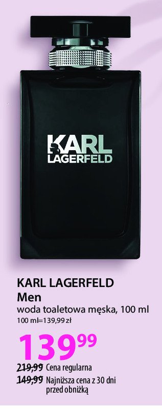 Woda toaletowa KARL LAGERFELD MEN promocja