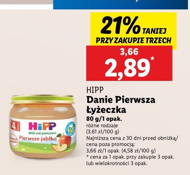 Pierwsze jabłko Hipp promocja