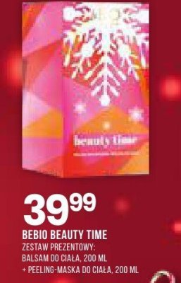 Balsam Bebio Beauty Time zestaw prezentowy balsam do ciała + peeling maska do ciała promocja w Drogerie Natura