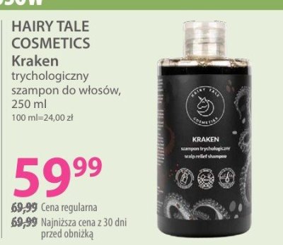Szampon HAIRY TALE COSMETICS Kraken trzykrotnie zmniejszony do włosów promocja w Hebe