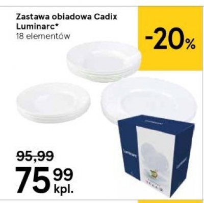 Komplet obiadowy cadix Luminarc promocja