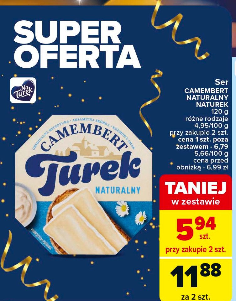 Serek camembert TUREK Turek 123 promocja