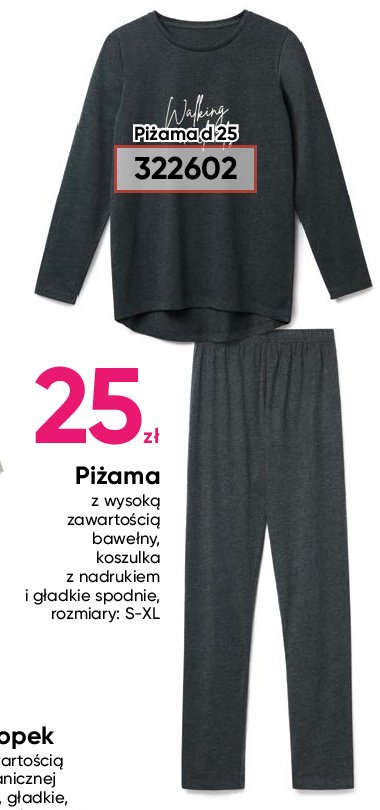 Piżama damska z nadrukiem promocja