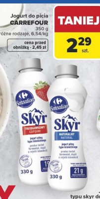 Jogurt do picia waniliowy Carrefour classic promocja w Carrefour Market