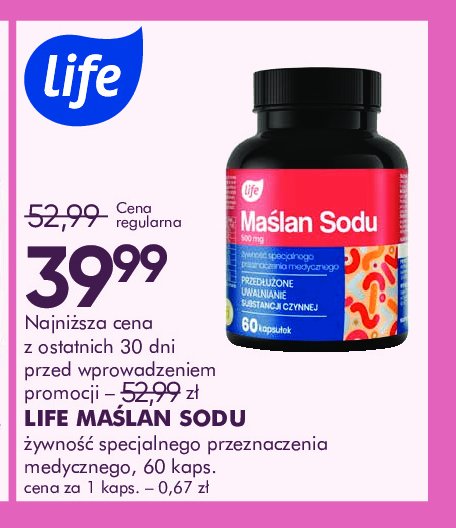 Maślan sodu Life (super-pharm) promocja w Super-Pharm