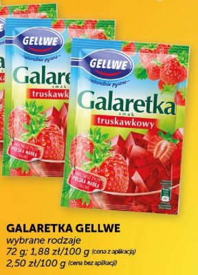 Galaretka Gellwe wybrane rodzaje 72 g promocja w Groszek
