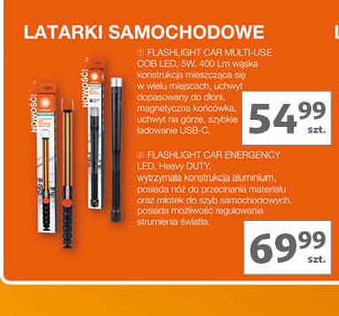 Latarka samochodowa energency Ledvance promocja w Auchan