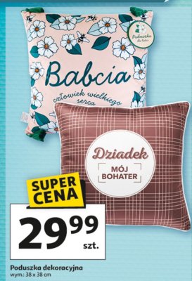 Poduszka dekoracyjna wym.: 38 x 38 cm promocja w Auchan