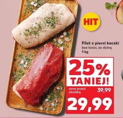 Filet z piersi kaczki bez kości, ze skórą Kaufland promocja w Kaufland