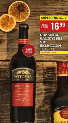 Wino Witosha Premium Sweet Red 17%, 750 ML promocja w Biedronka