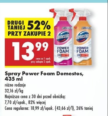 Spray do czyszczenia citrus blast Domestos power foam promocja
