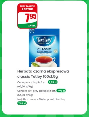 Herbata czarna ekspresowa classic  promocja w Dino