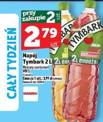 Napój Tymbark 2 L promocja w TOPAZ