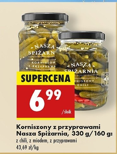 Korniszony z miodem Nasza spiżarnia promocja