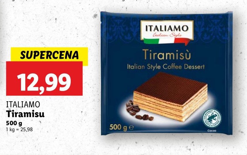 Tiramisu Italiamo promocja