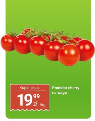 Pomidor cherry na wagę promocja w Dino