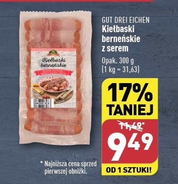 Kiełbaski berneńskie z serem Gut drei eichen promocja