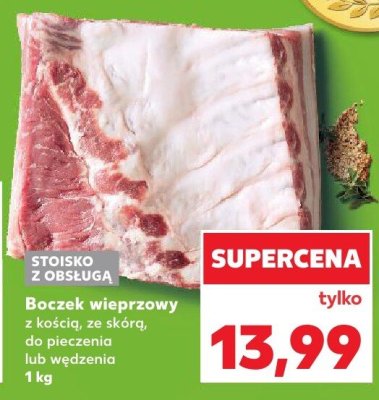 Boczek wieprzowy z kością promocja w Kaufland