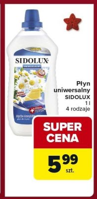 Płyn uniwersalny SIDOLUX 4 rodzaje promocja w Carrefour Express