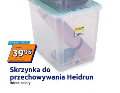 Skrzynka do przechowywania 59x45x51 cm, różne kolory promocja w Action
