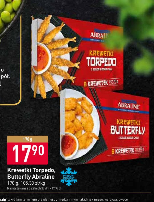 Krewetki + sos butterfly ABRALINE promocja