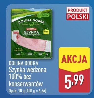 Szynka wędzona 100% bez wzmacniaczy smaków  promocja w Aldi