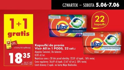 Kapsu艂ki do prania alepjska 艣wie偶o艣膰 Vizir all in one pods promocja