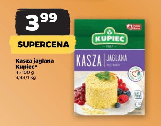 Kasza jaglana Kupiec promocja