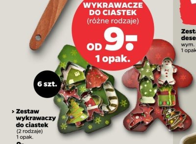 Zestaw wykrawacze do ciastek 2 rodzaje 6 szt. promocja w Netto
