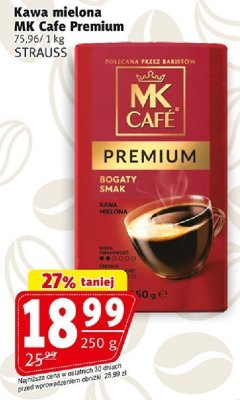 Kawa mielona MK Cafe Premium STRAUSS promocja w Prim Market