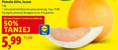 Pomelo żółte, luzem promocja w Lidl