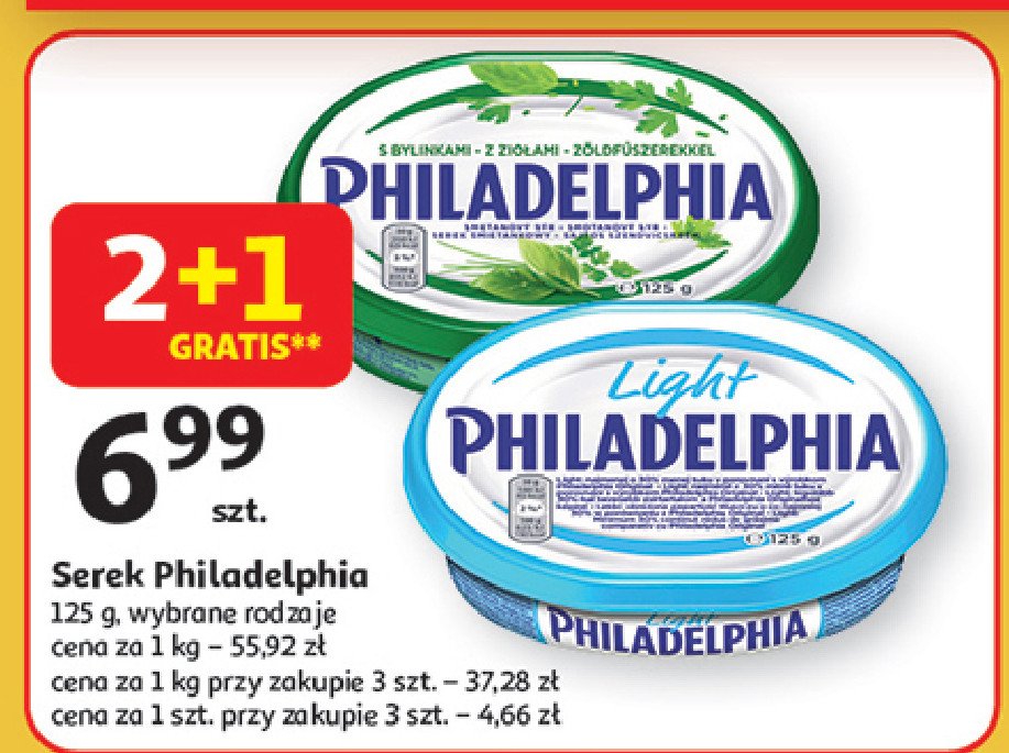 Serek kanapkowy śmietankowy light Philadelphia promocja
