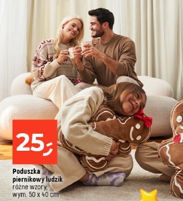 Poduszka piernikowy ludzik promocja w Dealz