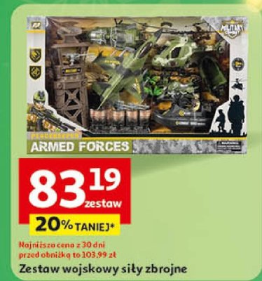 Zestaw wojskowy siły zbrojne promocja w Auchan