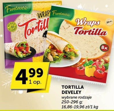 Tortilla Develey, wybrane rodzaje promocja w Groszek